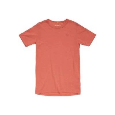 Devold Active Tee Junior 195A CAYENNE červená