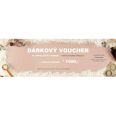 Dárkový VOUCHER - 1000 Kč