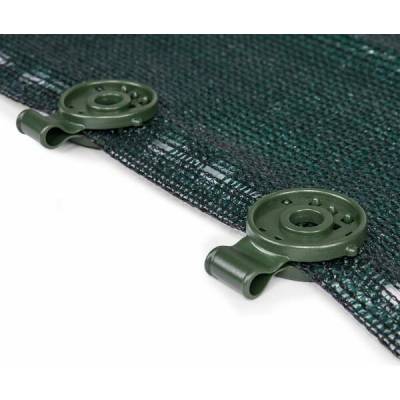 BRADAS Upínací spona na sítě, tkaniny, zelená BUNGEE CORD CLIPS BR-BCK4-GR-L