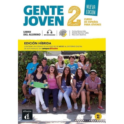Gente Joven 2 Nueva Ed. (A1-A2) – Edición híbrida Libro del alumno + Campus Difusión – ELE