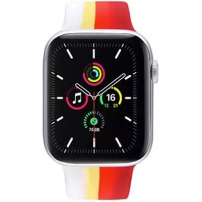 JC Силиконова каишка за Apple Watch 42мм, 44мм, 45мм, 46мм, Ultra, Ultra 2 49мм - JC Design Silicone SoloLoop Band (светлочервен)