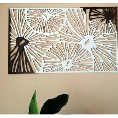 Vyřezávaný obraz na stěnu z dřevěné překližky barva originál topol / hnědý FORGHF/ hnědý PAKINGG: 46 x 80 cm 3909-44662 PR0295 HEU+