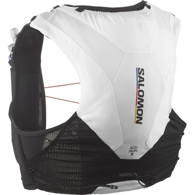 Salomon Раница за трейл бягане Salomon ADV Skin 5 Race Flag Trail running backpack - Black / White (502-9539-0112)