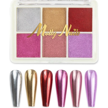 Allepaznokcie Prášok na nechty so zrkadlovým efektom č. 4