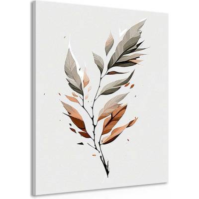 Obraz minimalistický list v pohybu - 40x60