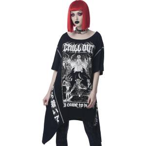 KILLSTAR Дамска тениска Chill Out Hanky Panky - Черен - KSRA003710