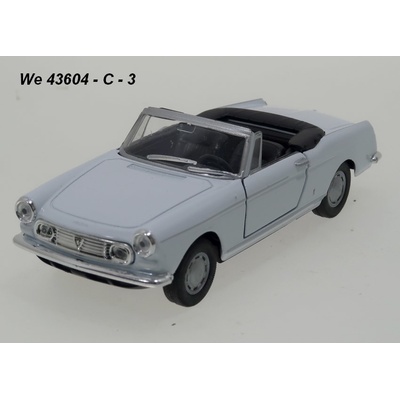 Welly Peugeot 404 kabriolet bílý 1:34