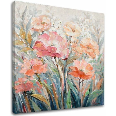 Obraz na plátne KVETINOVÁ ZÁHRADA - 50x50 cm