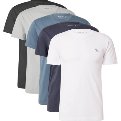 Abercrombie & Fitch Тениска синьо, сиво, черно, бяло, размер XL