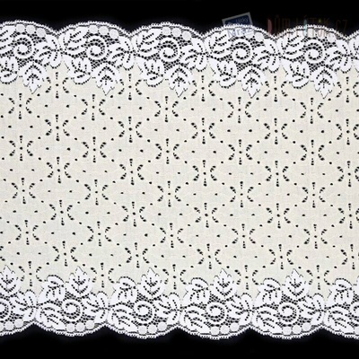 Elastická čipka krémová, 235 mm