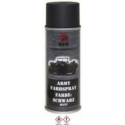 MFH army sprejová farba 400 ml matná čierna