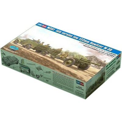 Hobby Boss M3A1 late version tow 122mm Howitzer M-30 1:35
