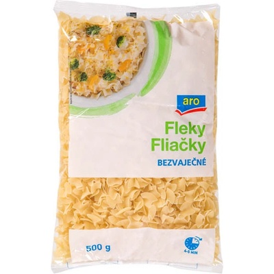 Aro bezvaječné těstoviny fleky, 0,5 kg