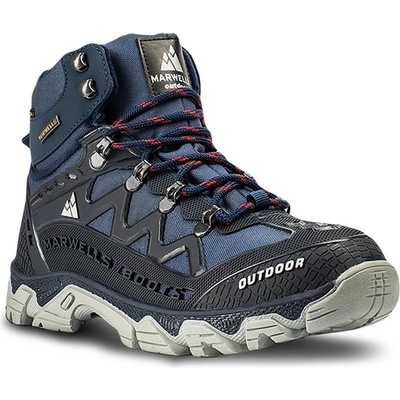 Marwells Мъжки туристически боти - Черно-Сини 2021083214 (311859_Черно)