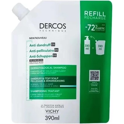Vichy Dercos Šampon proti lupům na mastné vlasy náplň 390 ml