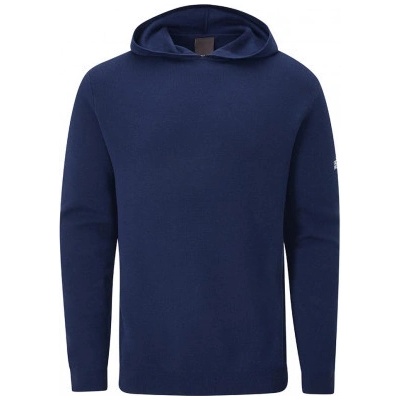 Oscar Jacobson Kennedy Lightweight Knitted Hoodie M Navy Modrá