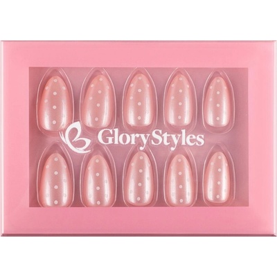 GloryStyles bílé puntíky 30 ks