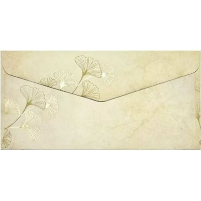 Papírová obálka DL Ginkgo listy 120g, 1ks