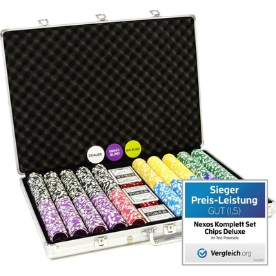 Garthen 1029 Pokerový kufr 1000 ks žetonů ULTIMATE
