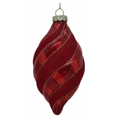 Christmas Touch Vánoční hračka na stromeček, 13 cm, sklo