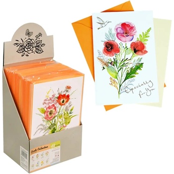 Луксозна картичка Букет Цветя с плик (К86298)