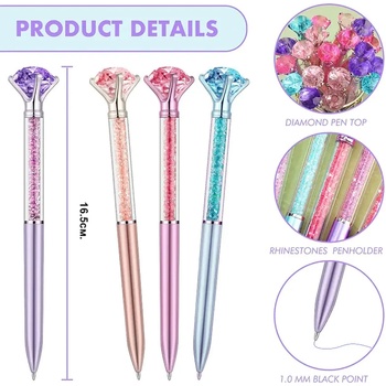 Химикал диамант с цветни камъчета