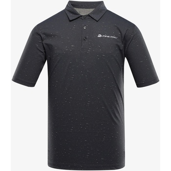 ALPINE PRO Черна мъжка поло риза ALPINE PRO Coowel ALPINE PRO | Cheren | МЪЖЕ | XS