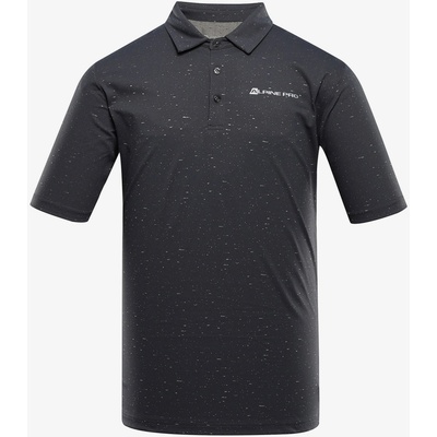 ALPINE PRO Черна мъжка поло риза ALPINE PRO Coowel ALPINE PRO | Cheren | МЪЖЕ | XS