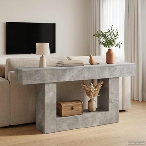 vidaXL Бетонно Сиво 160 x 30 x 74 см (899956)