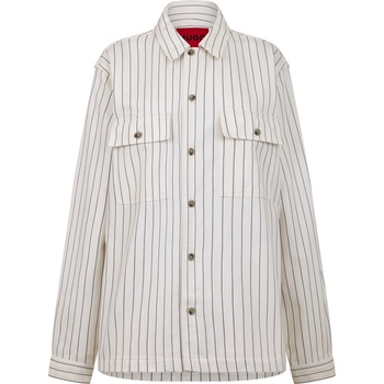 HUGO BOSS Риза с дълъг ръкав Hugo Men's Long Sleeve Patterned Shirt - White102