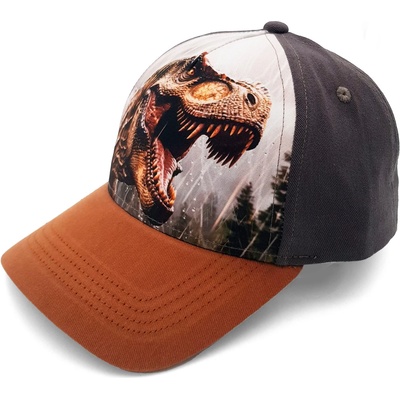 maximo Шапка с козирка maximo Boy's Cap T-Rex, Hook-and-Loop Closure Cap - Anthrazit - размер 55-57 cm (904-6341-0111)