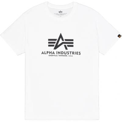 Alpha Industries Basic Big Logo bílé