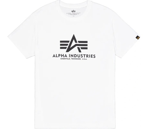 Alpha Industries Basic Big Logo bílé