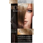 Victoria Beauty Оцветяващ шампоан с кератин - Тъмнорус (v60), 4-8 измивания