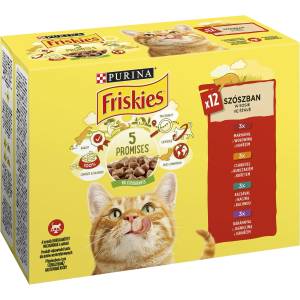  Friskies Cat Adult суперпак с 12 пауча - 1.02кг