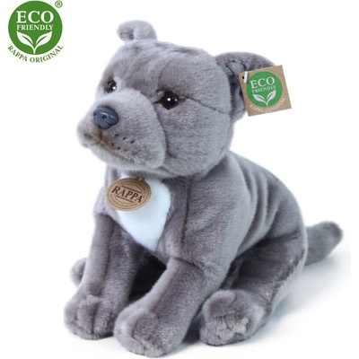 Rappa Плюшено Куче Старфордширски бултериер сив 30 см. - серия Еко приятели - Rappa (201552)