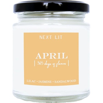 Image 1 of With Scent of Books Ароматна свещ Next Lit 365 Days of Flames - April (NL029)