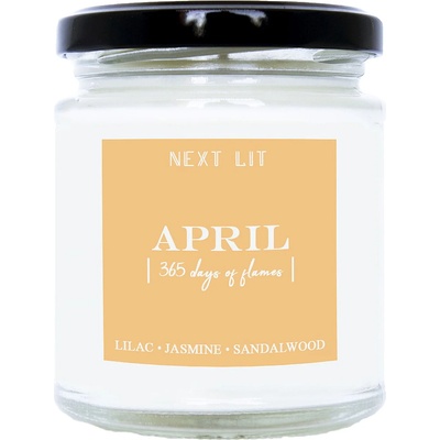 With Scent of Books Ароматна свещ Next Lit 365 Days of Flames - April (NL029)