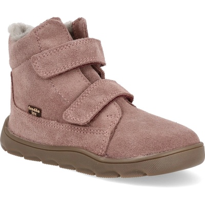 Froddo dívčí zimní barefoot boty ZERU TEX FURRY Dark Pink