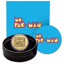 New Zealand Mint zlatá mince PAC-MAN 40. výročie 2021 1 oz