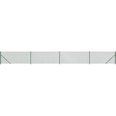 vidaXL Drátěné pletivo s přírubami zelené 0,8 x 10 m