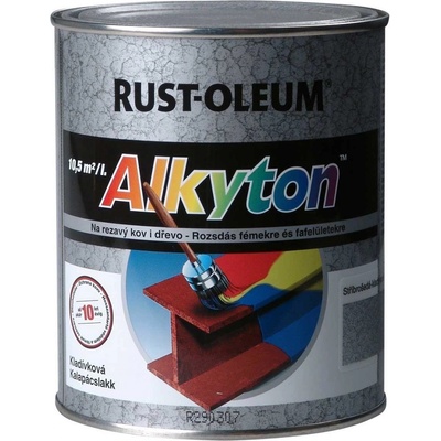 Rust Oleum Alkyton stříbrosivá kladívková obsah 0,25L
