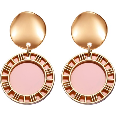 HARAHU Обици xi-27564 - Златна / Розова kp27564 (xi-27564)