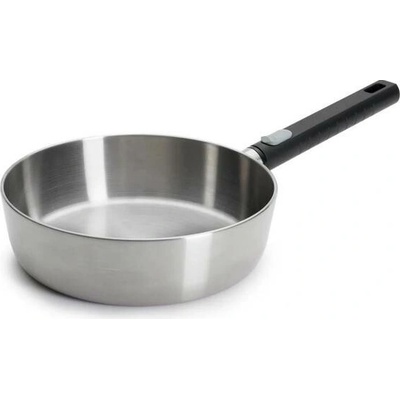 Woll Logic Steel Nerezová soté pánev s odnímatelnou rukojetí, 24 cm