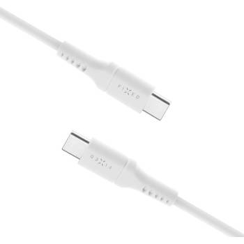Fixed FIXDLS-CC05-WH Liquid silicone USB-C / USB-C, 0,5m, bílý