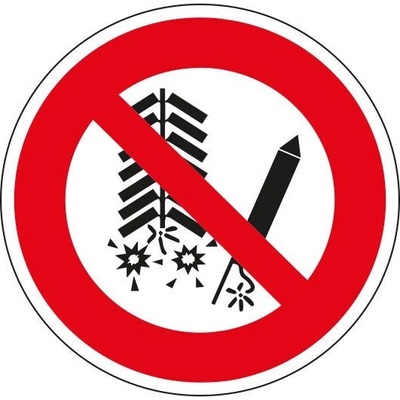 Zákaz používání zábavné pyrotechniky, Plast Ø 20 cm