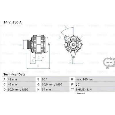 Alternátor BOSCH 0 986 047 960
