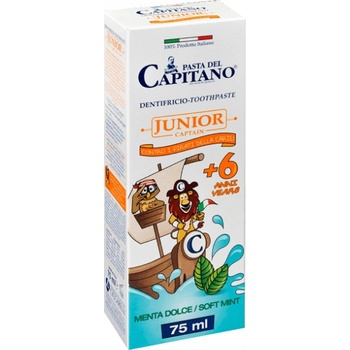 Pasta del Capitano Junior 6+ detská zubná pasta 75 ml