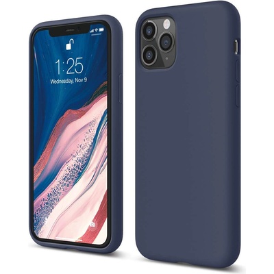 elago Soft Silicone Case - силиконов (TPU) калъф за iPhone 11 Pro (тъмносин)