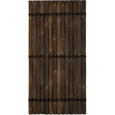 Panel z polkruhových bambusových tyčí tmavohnedej farby š 90 x v 180 cm